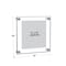 Azar Displays Standoff Sign Holder:11"x14" Graphic Size. Overall Size: 15"x18" 105510 - alternate 2